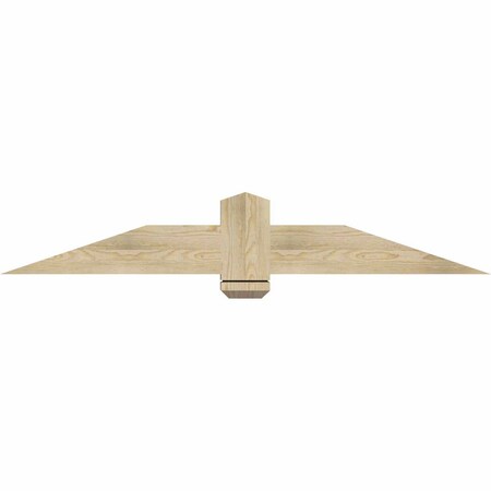 Ekena Millwork Eugene Rough Sawn Timber Gable Bracket, Douglas Fir, 60"W x 10"H x 4"D x 6"F, 4/12 Pitch GBW060X10X0406EUG00RDF